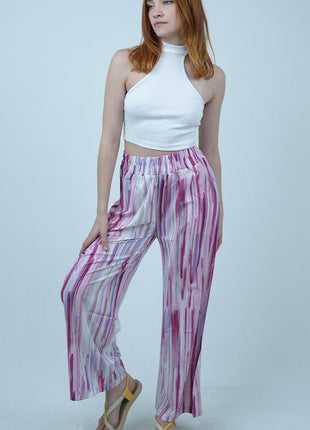 Pantalon Palazzo Pastel