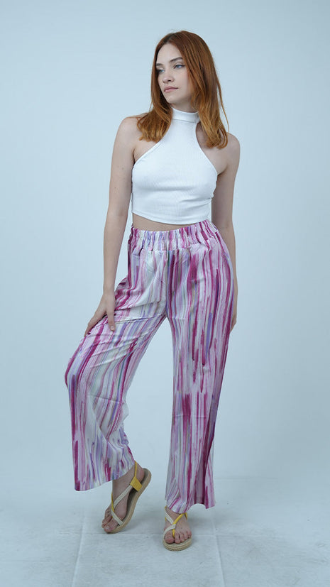 Pantalon Palazzo Pastel