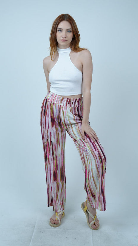 Pantalon Palazzo Pastel