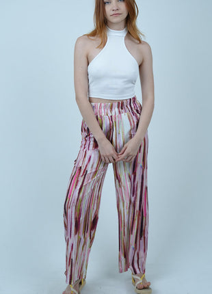 Pantalon Palazzo Pastel