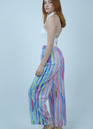 Pantalon Palazzo Pastel