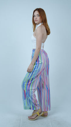 Pantalon Palazzo Pastel