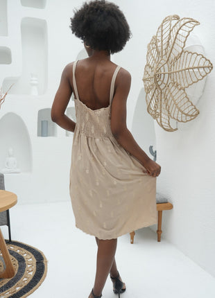 Robe D'Été Beige Sublime