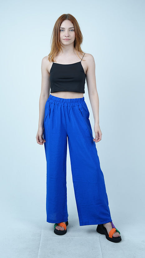 Pantalon Bleu Large Léger