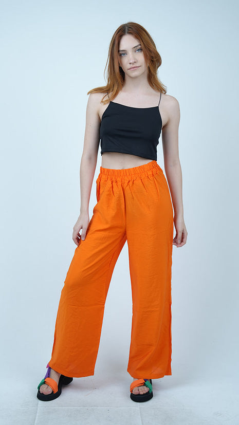 Pantalon Large Léger - Orange