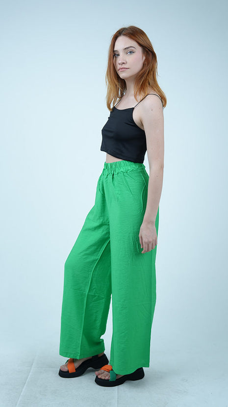 Pantalon Vert Large Léger