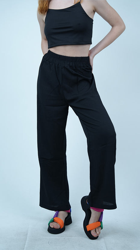 Pantalon Large Léger - Noir