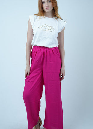 Pantalon Rose Large Léger