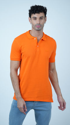 Lacoste Classique en Piqué de Coton-Orange