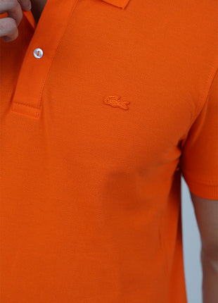 Lacoste Classique en Piqué de Coton-Orange