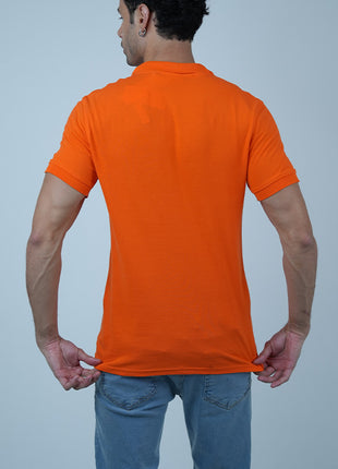 Lacoste Classique en Piqué de Coton-Orange