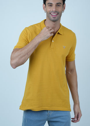 T-shirt Gant Classique en Coton-Jaune