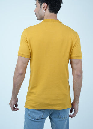 T-shirt Gant Classique en Coton-Jaune