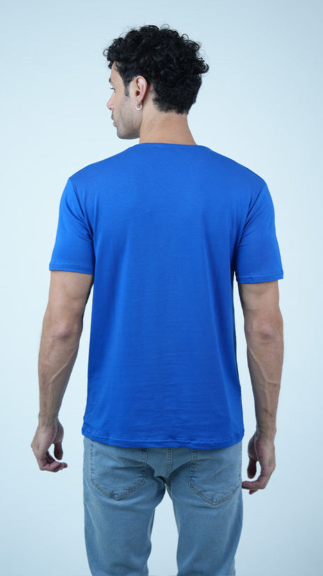 T-shirt Tommy Classique en Coton-Bleu