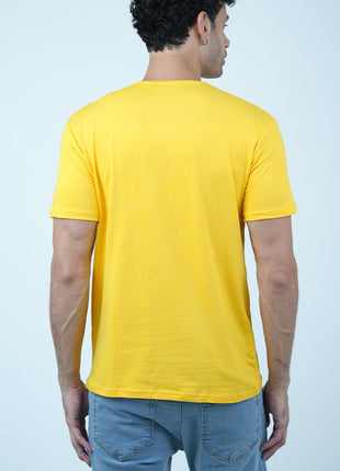 T-shirt Tommy Classique en Coton-Jaune