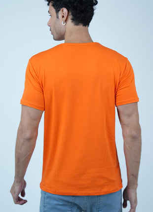 T-shirt Tommy Classique en Coton-Orange