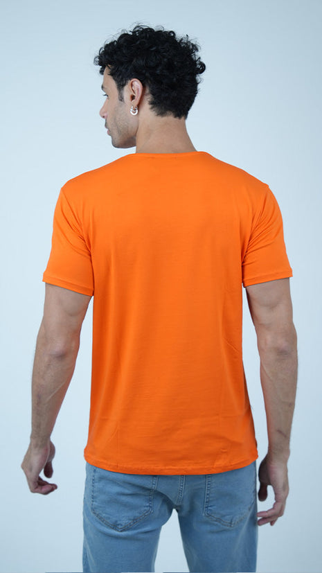 T-shirt Tommy Classique en Coton-Orange