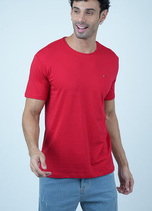 T-shirt Tommy Classique en Coton-Rouge