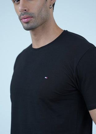 T-shirt Tommy Classique en Coton-Noir