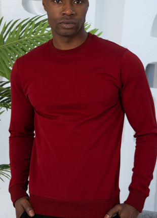 Sweatshirt Rouge à Manches Longues