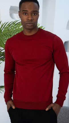 Sweatshirt Rouge à Manches Longues