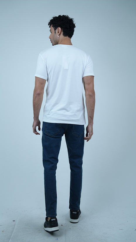 Jean Slim Classique en Denim Bleu