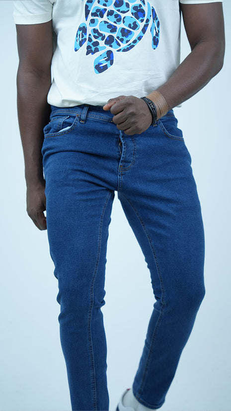 Pantalon droit en jean