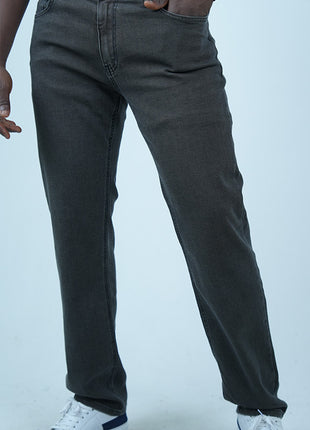 Pantalon en Denim Gris Classique