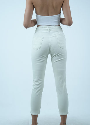 Pantalon Capri Blanc