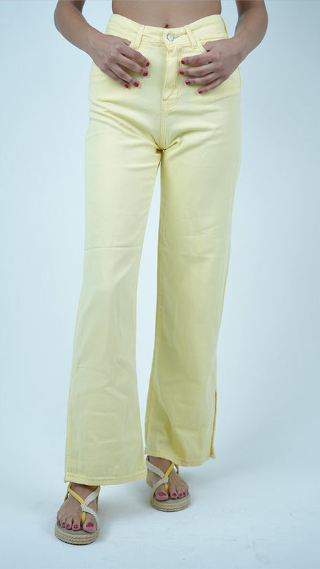 Pantalon Palazzo Jaune