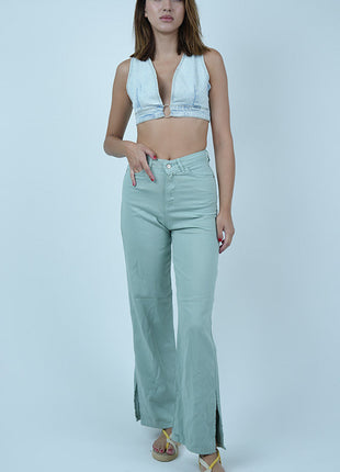 Pantalon Palazzo Blue Clair