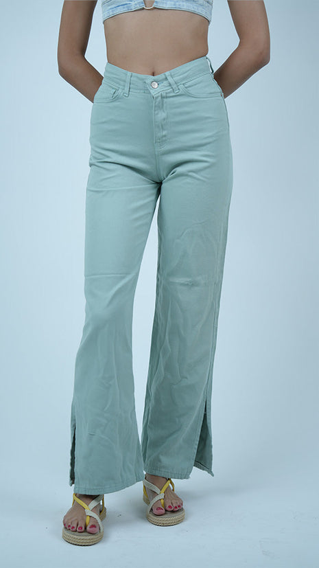 Pantalon Palazzo Blue Clair