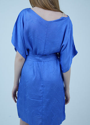 Robe Tunique en Lin-Bleu