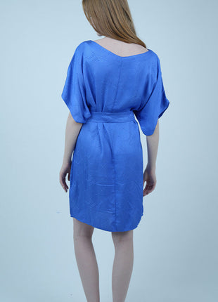 Robe Tunique en Lin-Bleu