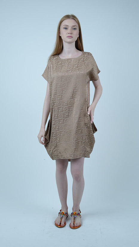 Robe D'été Fendi-Marron