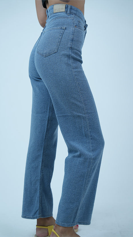 Jeans Évasés Taille Haute