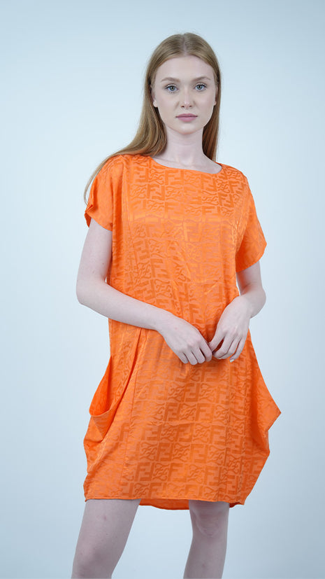 Robe D'été Fendi-Orange