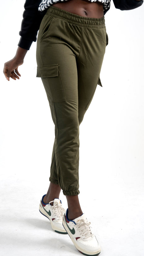 Pantalon Jogger Vert Urbain