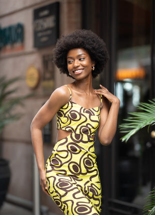 Robe Africaine Printanière Éclat