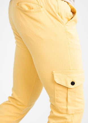 Pantalon Cargo Jaunes