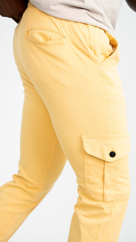 Pantalon Cargo Jaunes