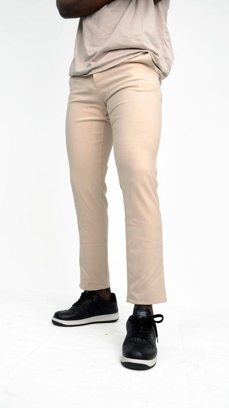 Pantalon Slim Fit Beige