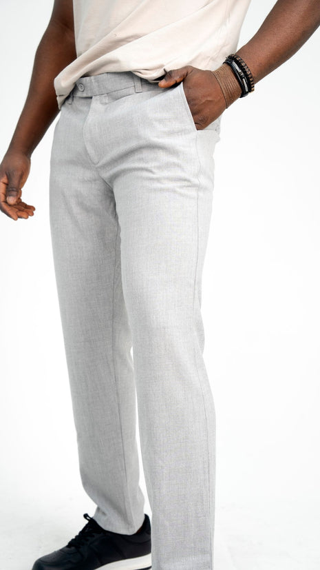 Pantalon Slim Fit Gris