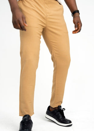 Pantalon Slim Marron