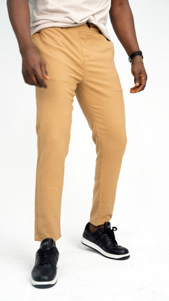 Pantalon Slim Marron