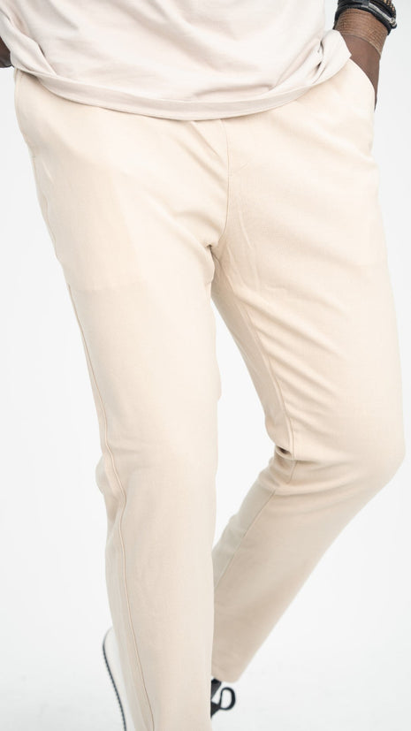 Pantalon Slim Beige