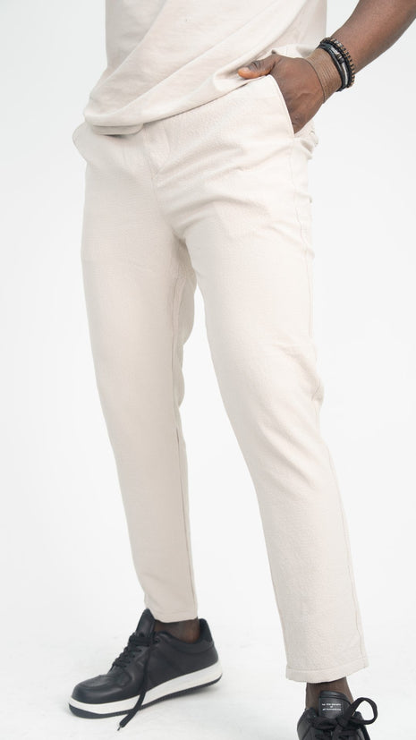 Pantalon Blanc Cassé Skinny