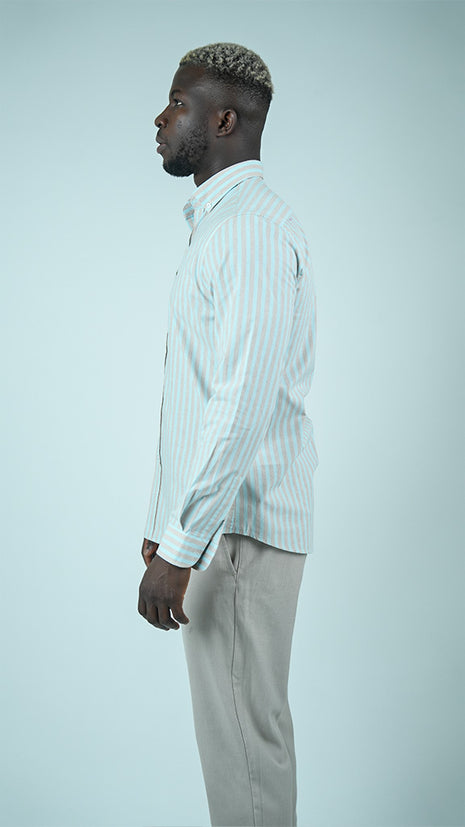 Chemise Lacoste à Rayures Fines