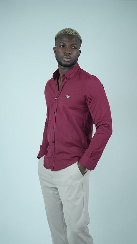 Chemise Lacoste Classique en Coton