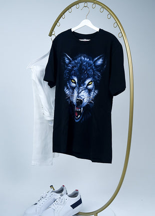 T-Shirt Noir "Esprit du Loup"